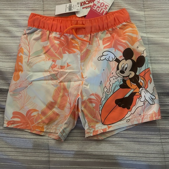 Old Navy Kids Swim Trunks - Orange and White - Picture 1 of 2